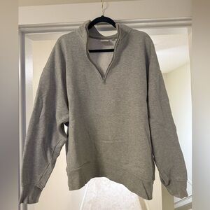 TNA sweatfleece half zip boyfriends style